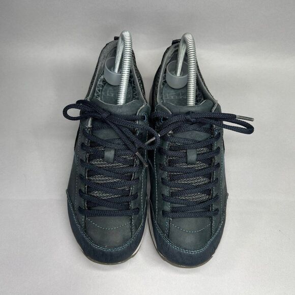 Dansko Paisley Shoes Women's Size 7 Navy Blue Waterproof Leather Hiking Sneakers - Picture 3 of 12